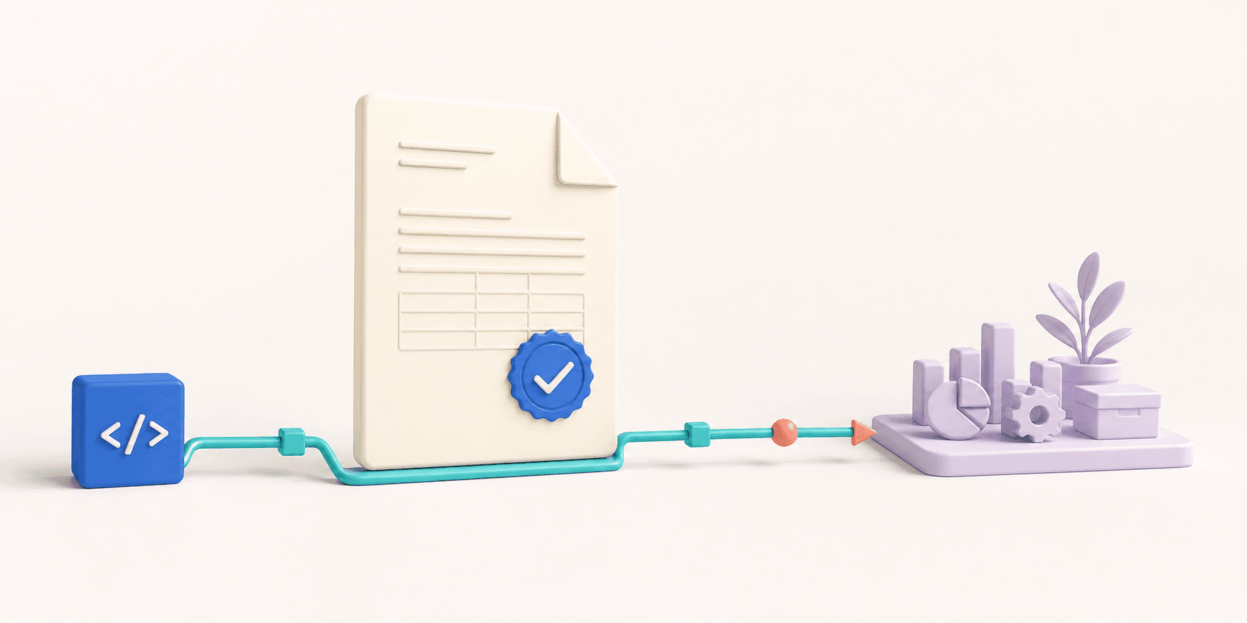 Una factura verificada conectando un módulo de software con la operación del negocio